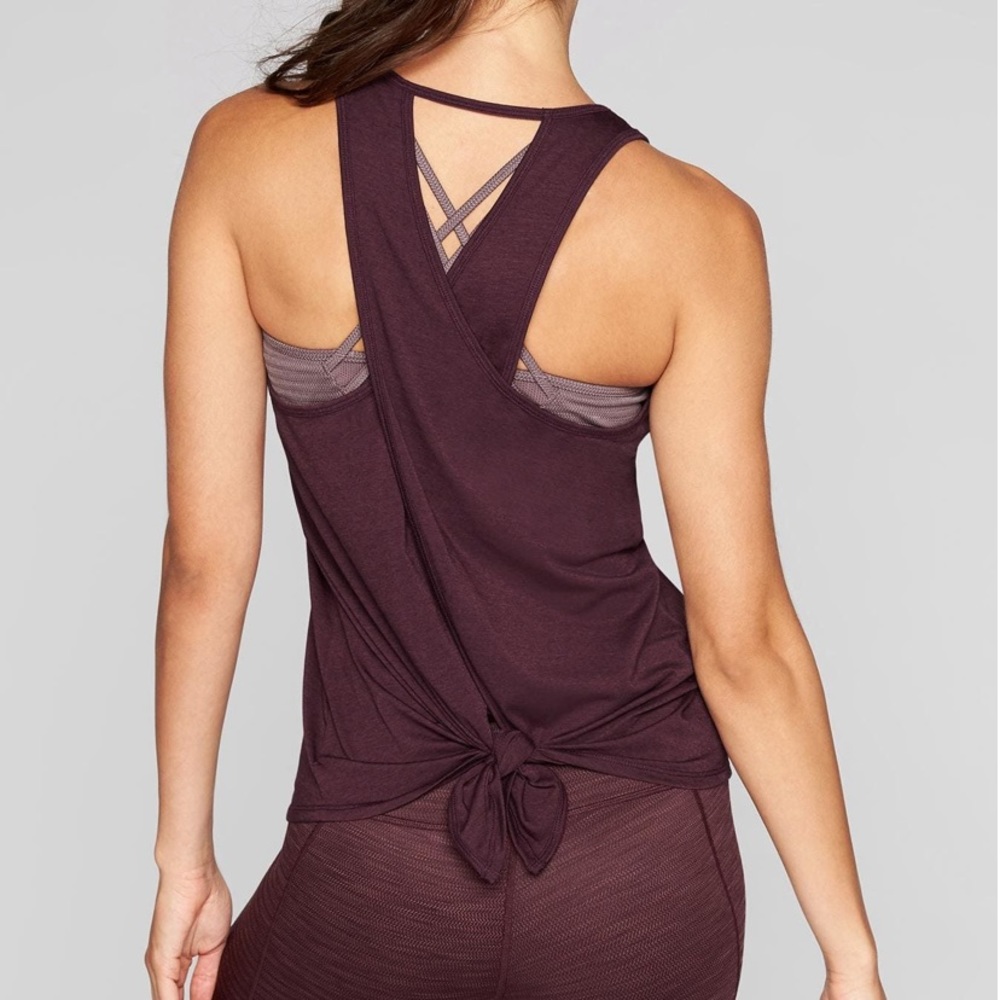 Athleta Criss Cross Tie Back Tank Top - EUC